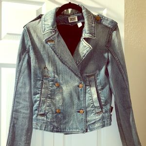 Diesel distressed jean jacket